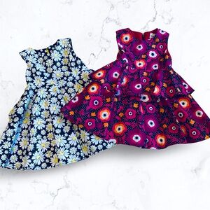 Miss Smarty Pants Bundle Two Tiered Dresses Size 2T